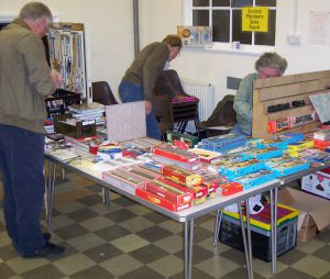 The Club sales stand- second hand bargains to browse and be tempted by!