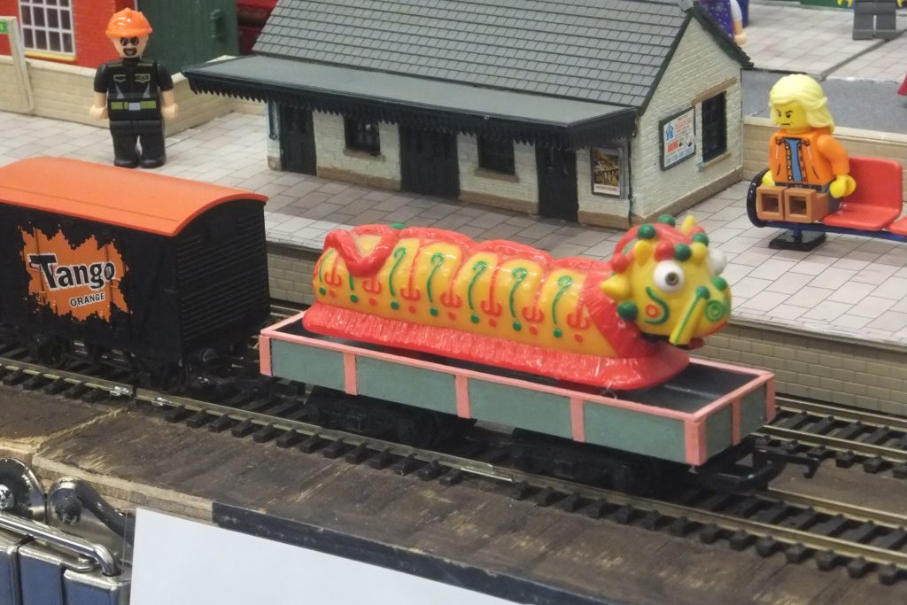 Dragons do travel by train!